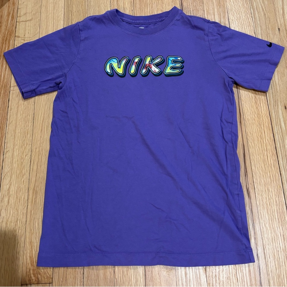 Nike Vibrant Purple Tee with Graphic Logo